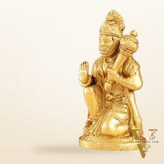Pure Brass Lord Hanuman Statue | 5.75 inch