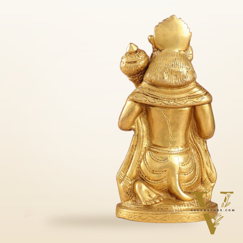 Pure Brass Lord Hanuman Statue | 5.75 inch
