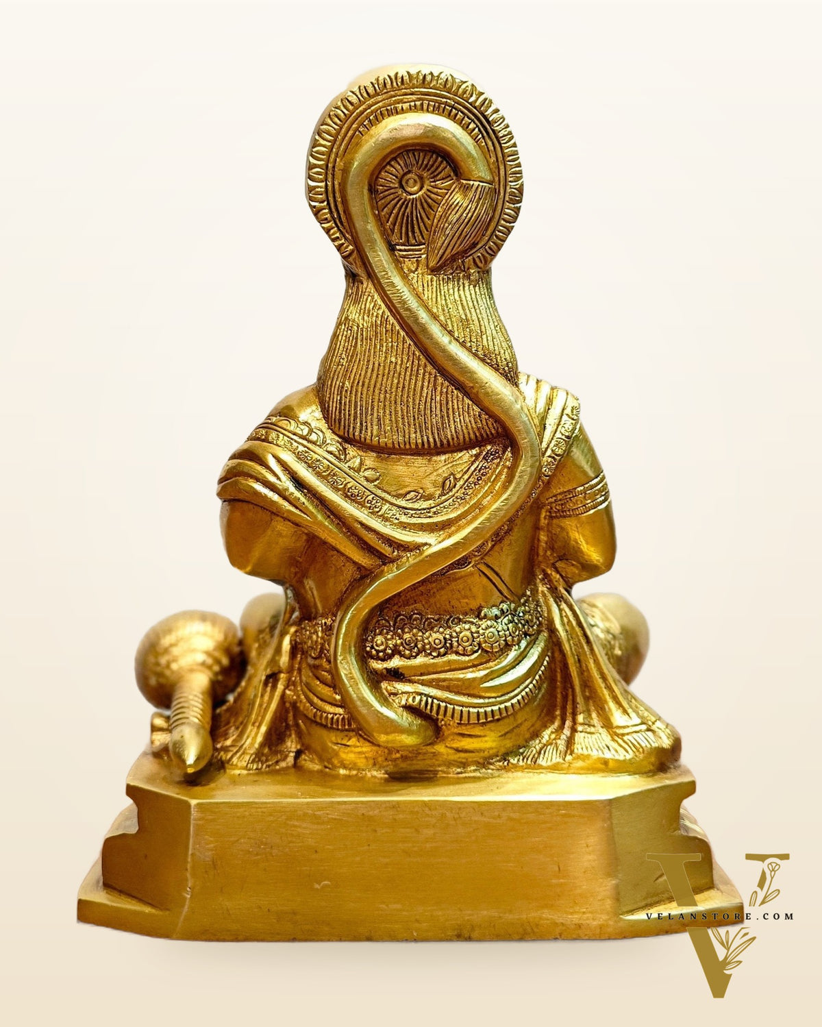 Pure Brass Lord Hanuman Statue - 8.5 inch