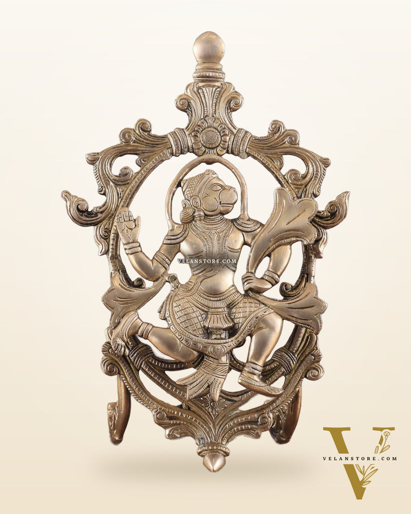 Pure Brass Lord Hanuman Table Accent 12"