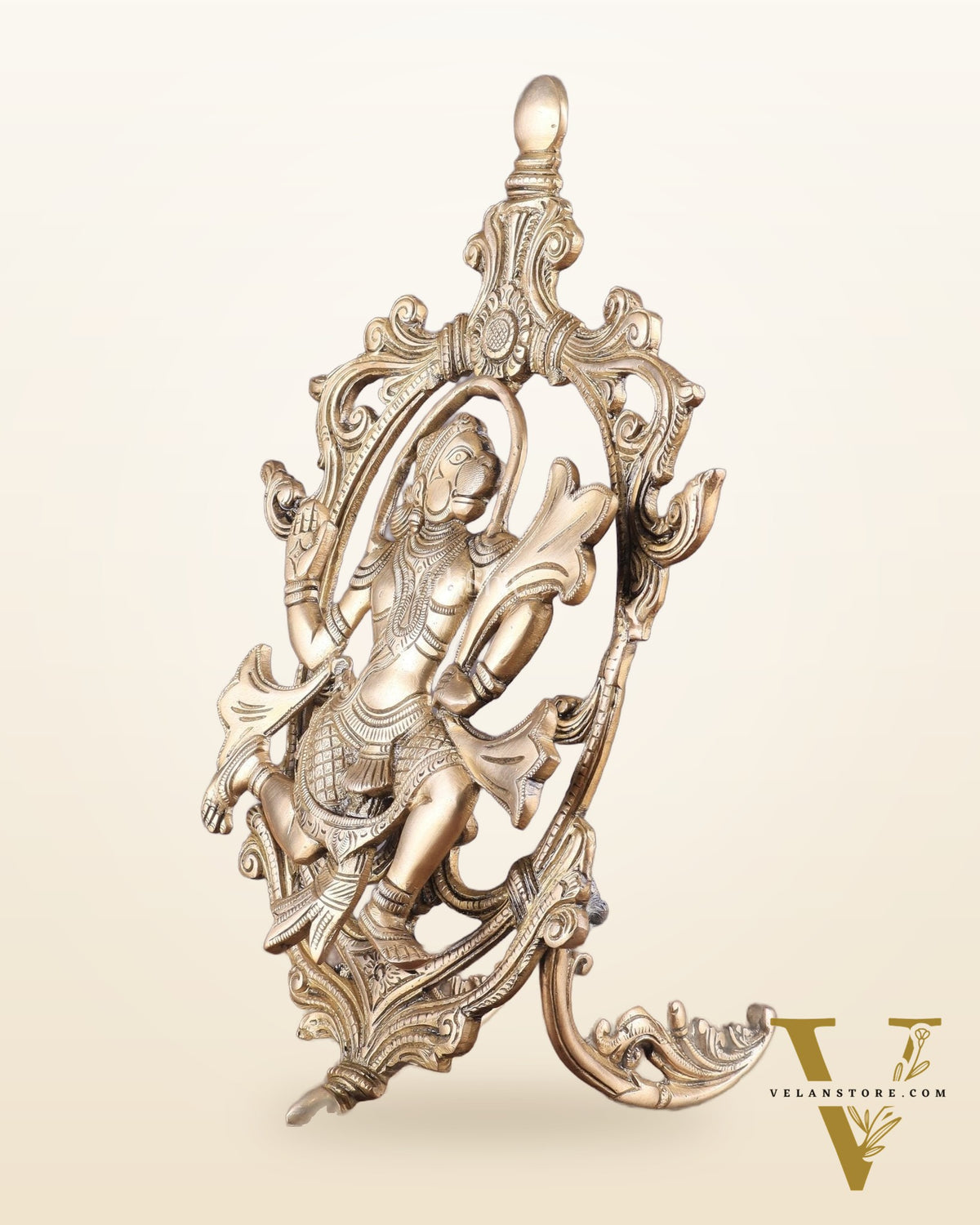Pure Brass Lord Hanuman Table Accent 12"