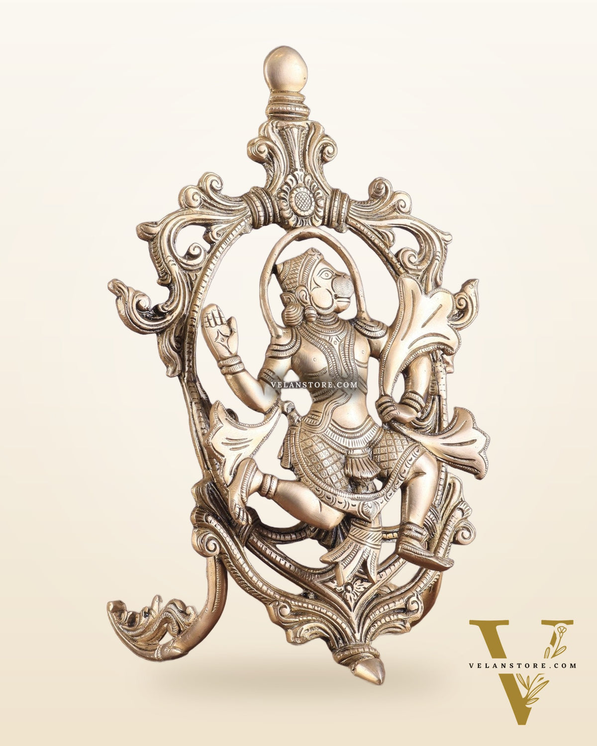 Pure Brass Lord Hanuman Table Accent 12"