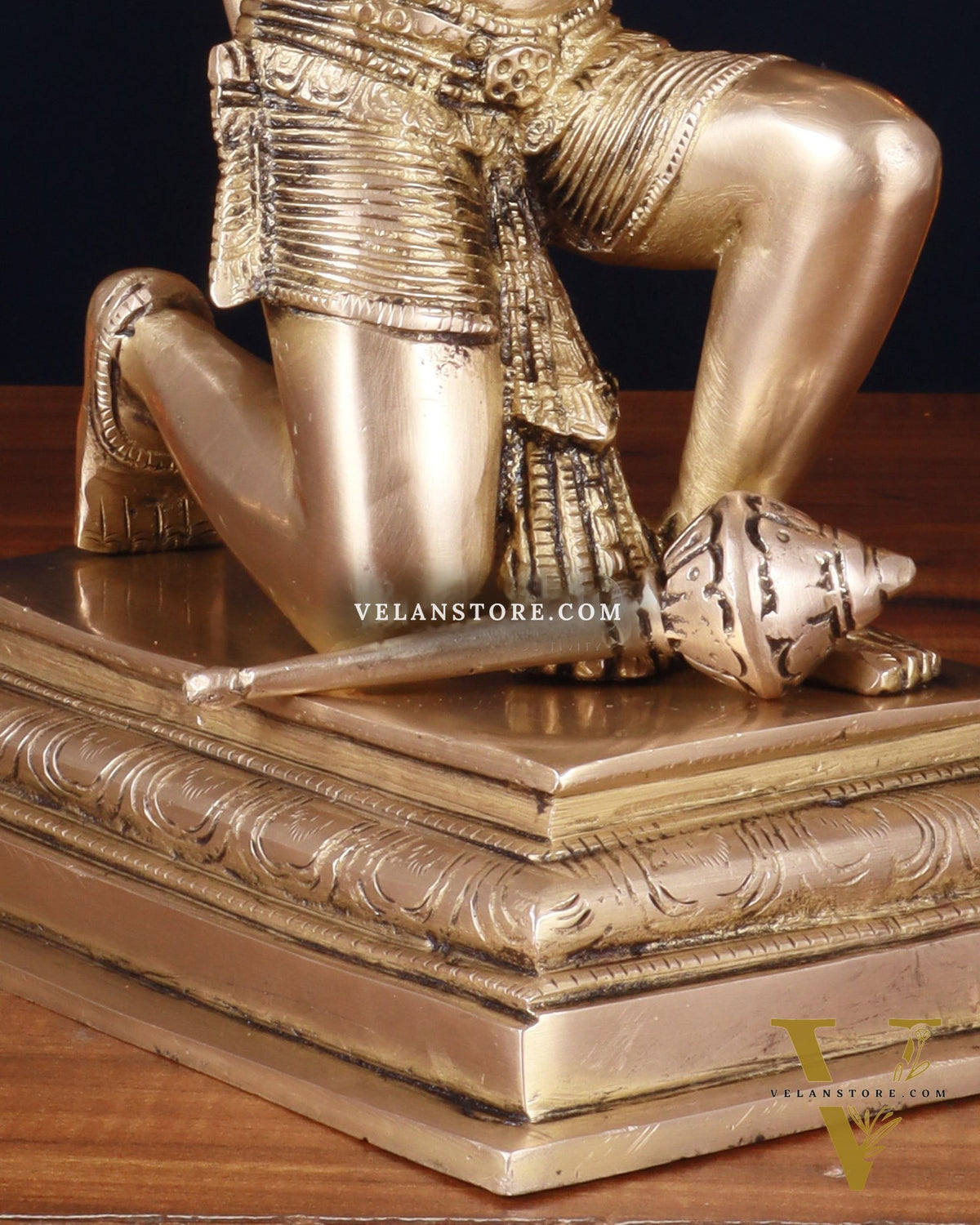 Pure Brass Lord Hanuman Tearing Chest Statue – 12 Inch