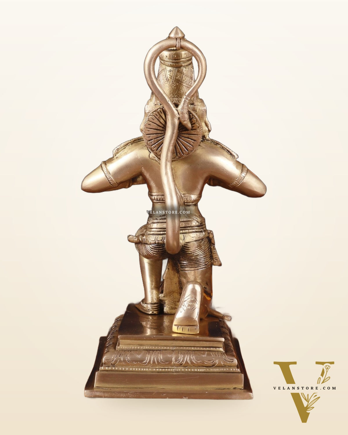 Pure Brass Lord Hanuman Tearing Chest Statue – 12 Inch