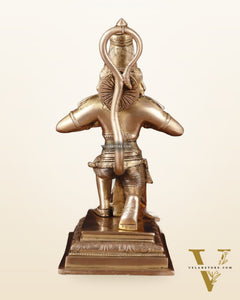 Pure Brass Lord Hanuman Tearing Chest Statue – 12 Inch