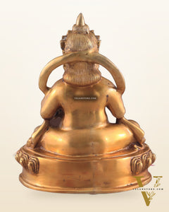 Pure Brass Lord Kubera Large Statue 15"