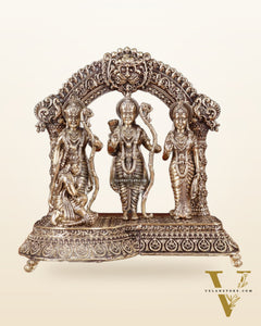 Pure Brass Lord Ram Darbar Intricately Crafted Statue – 9.5 Inch
