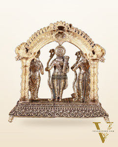 Pure Brass Lord Ram Darbar Intricately Crafted Statue – 9.5 Inch