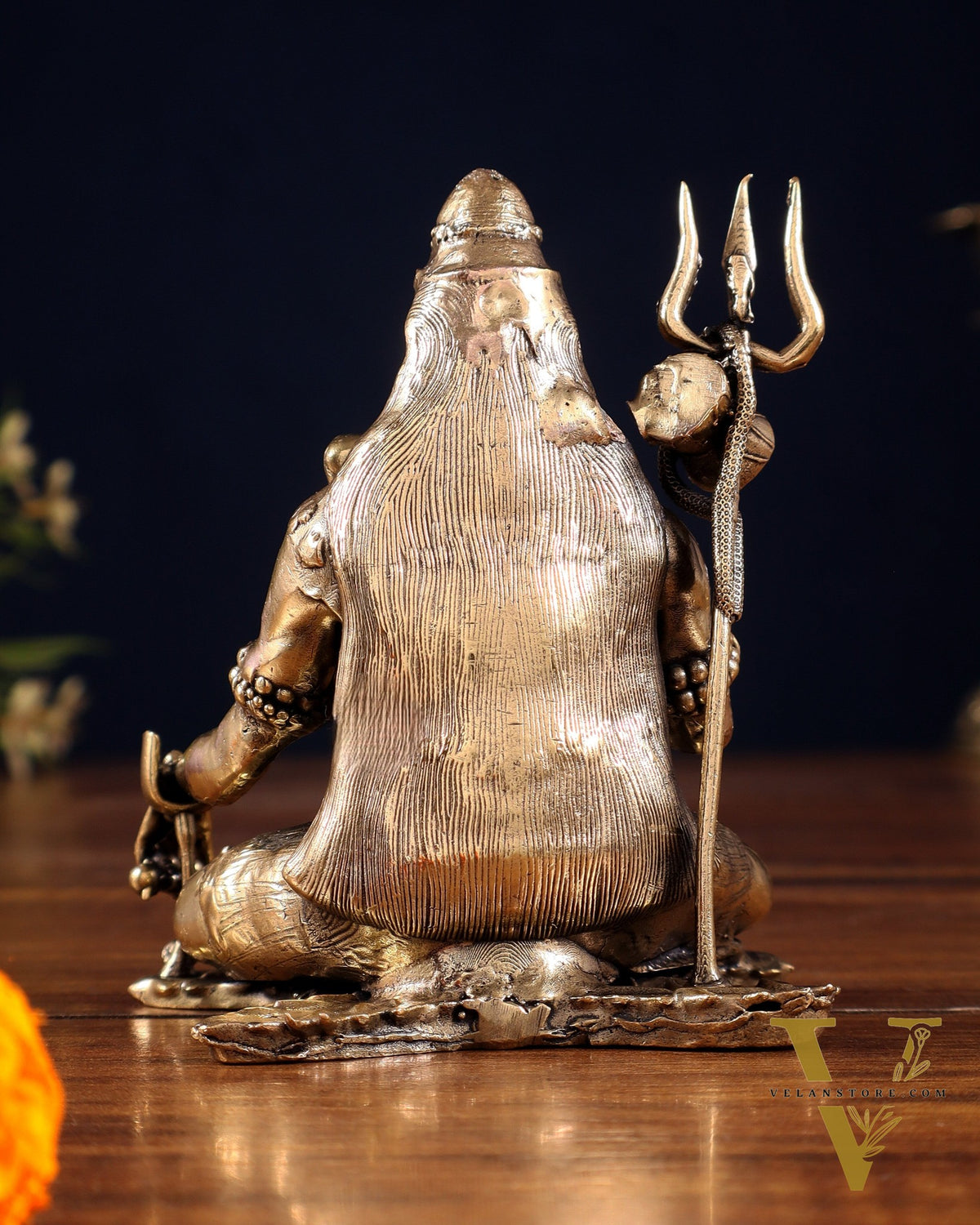 Pure Brass Lord Shiva Blessing Statue – Superfine Finish – 4"