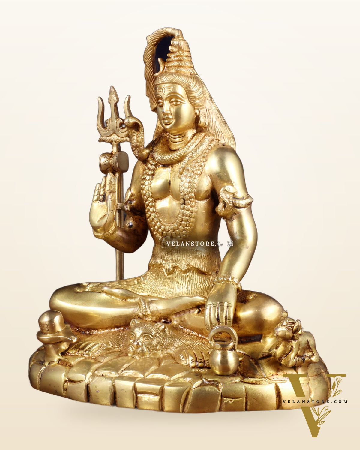 Pure Brass Lord Shiva Statue | 9 Inch
