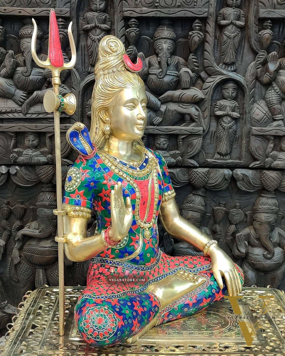 Pure Brass Lord Shiva Statue - Handcrafted 20 inch