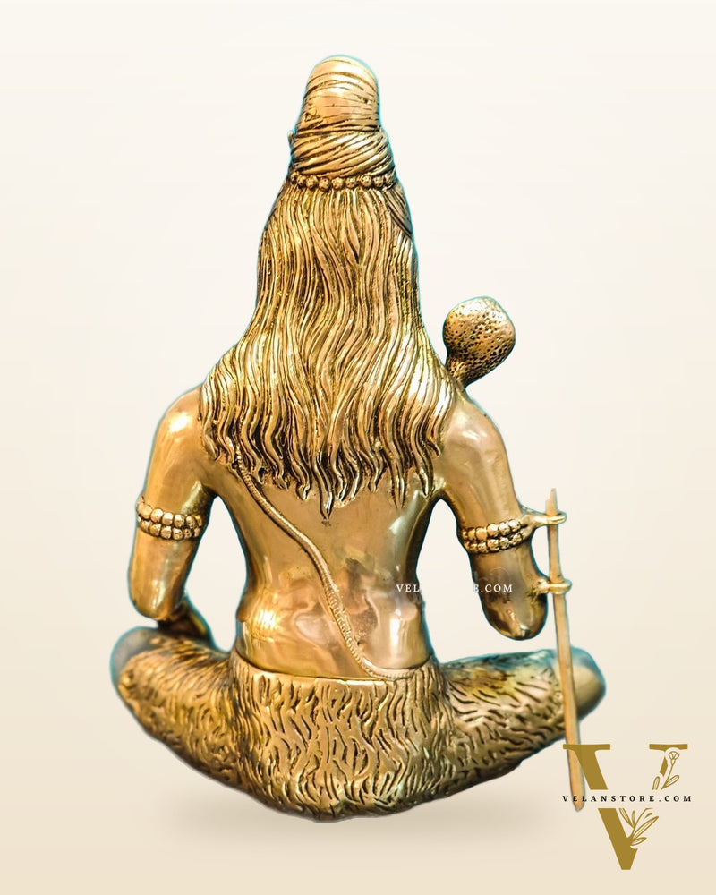 Pure Brass Lord Shiva Statue | Handcrafted in India | 20" Height