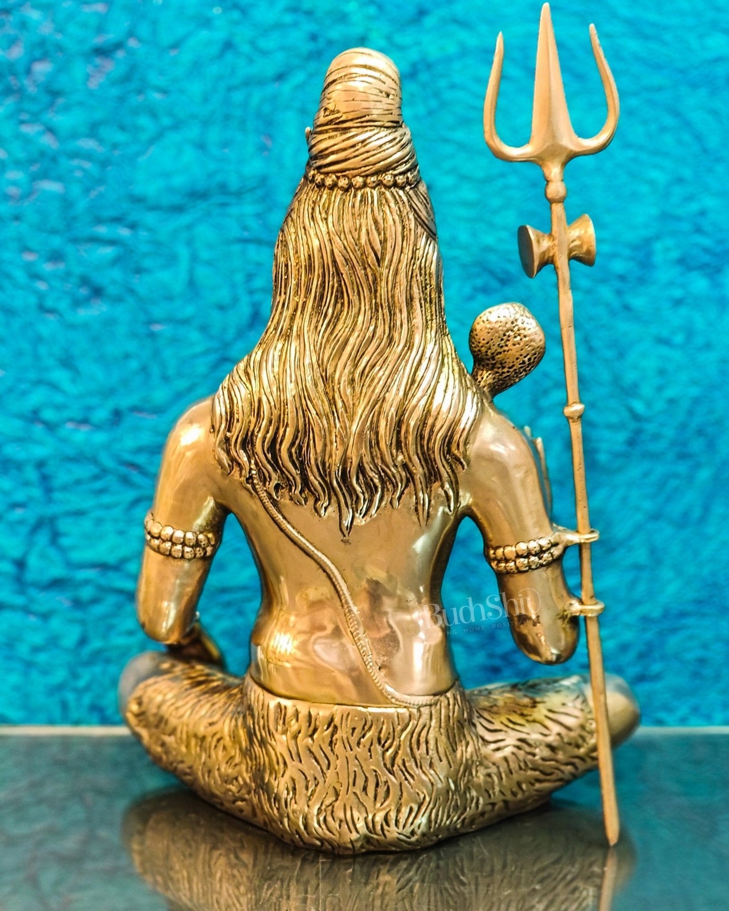 Pure Brass Lord Shiva Statue | Handcrafted in India | 20" Height