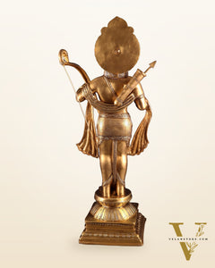 Pure Brass Lord Shri Ram Chandra Statue in Blessing Mudra – 31”