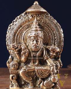 Pure Brass Lord Vishwakarma Idol 5.5"