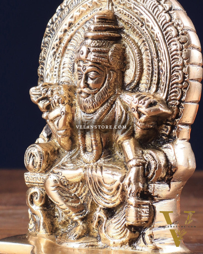 Pure Brass Lord Vishwakarma Idol 5.5"