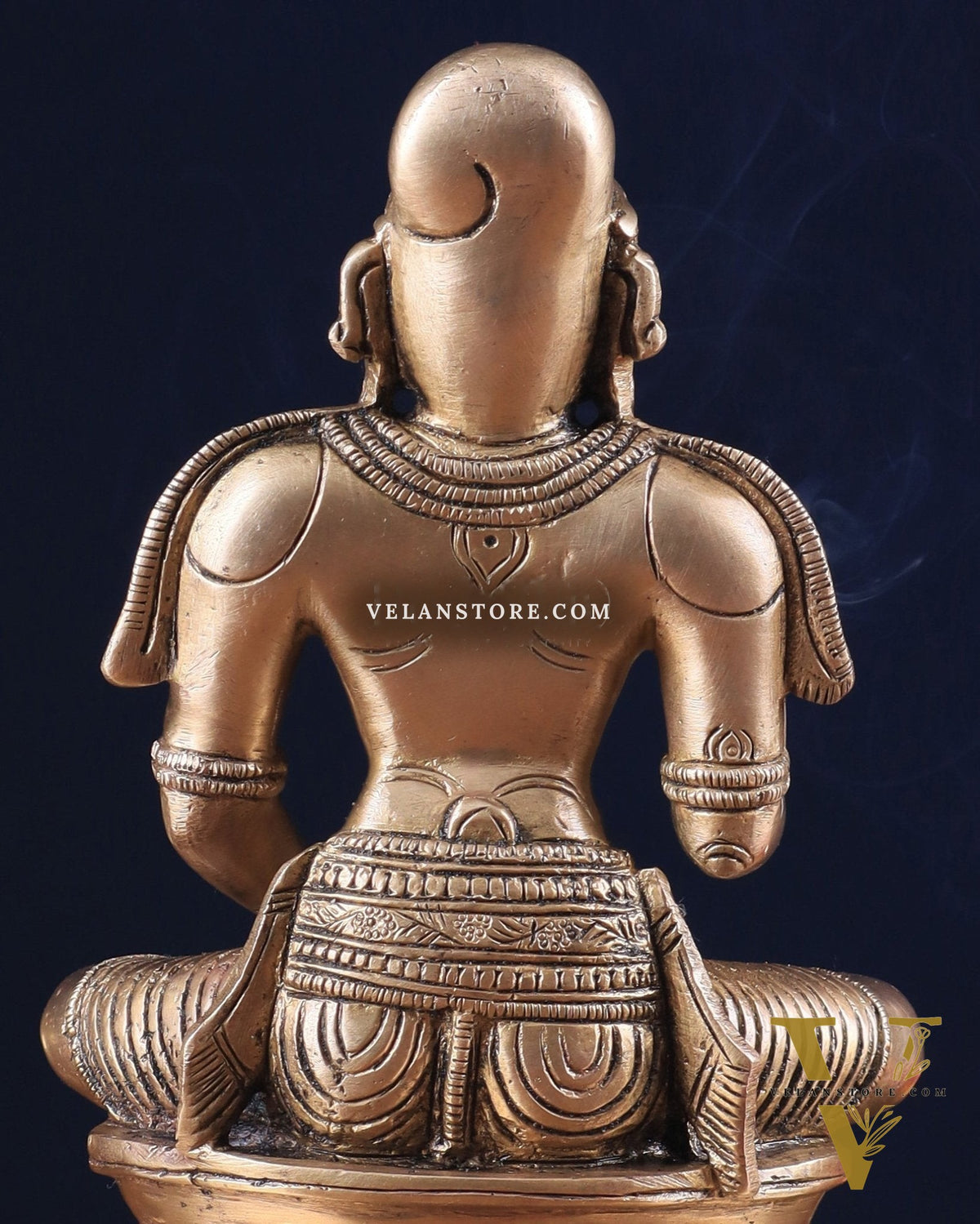 Pure Brass Madhurakavi Alvar - Azhwar Saint of South India 8.25"