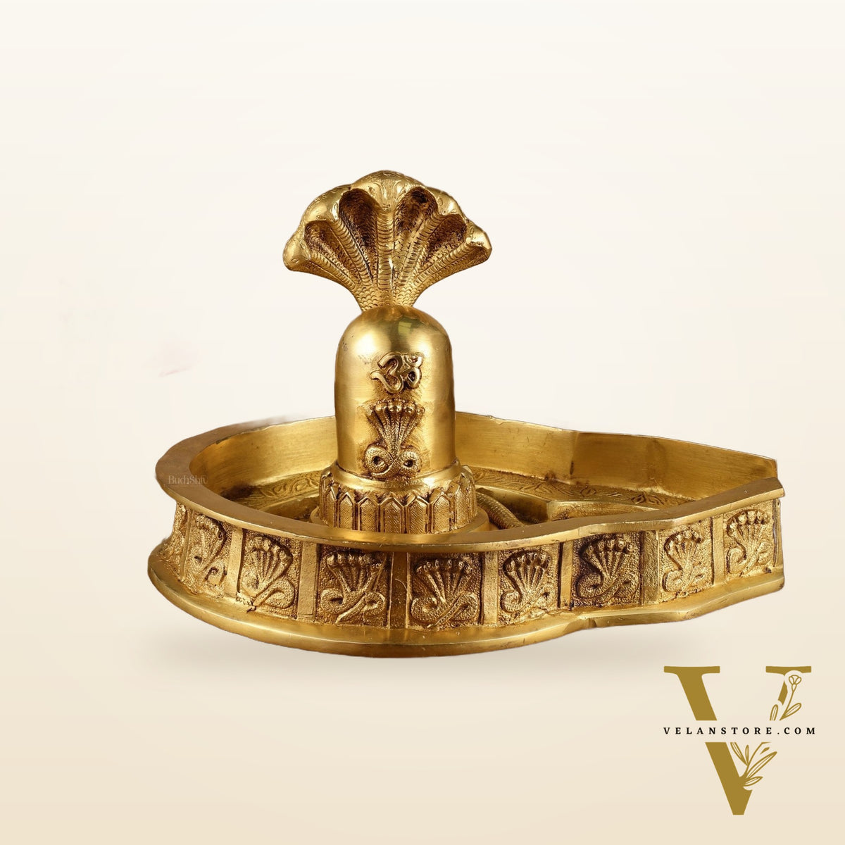 Pure Brass Mahakaal Shiva Lingam | 8x12x10 Inch