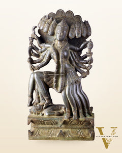 Pure Brass mahavidya Mahakali Statue Idol 15"