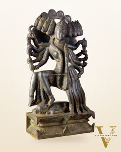 Pure Brass mahavidya Mahakali Statue Idol 15"