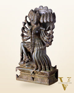 Pure Brass mahavidya Mahakali Statue Idol 15"