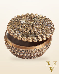 Pure Brass Mandala Design Kumkum Box / Multipurpose Box