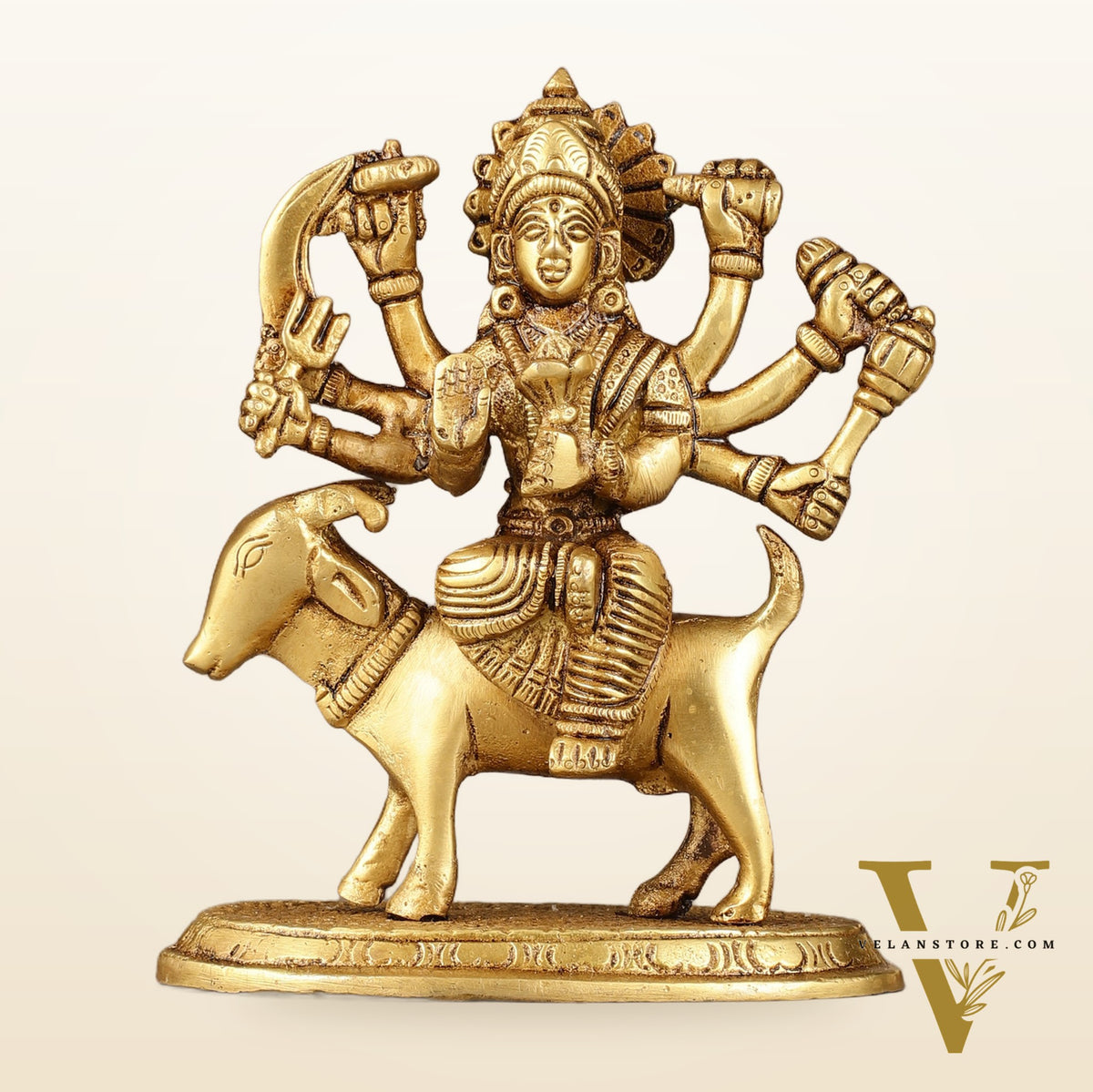 Pure Brass Meldi Mata Idol 5.5 inch