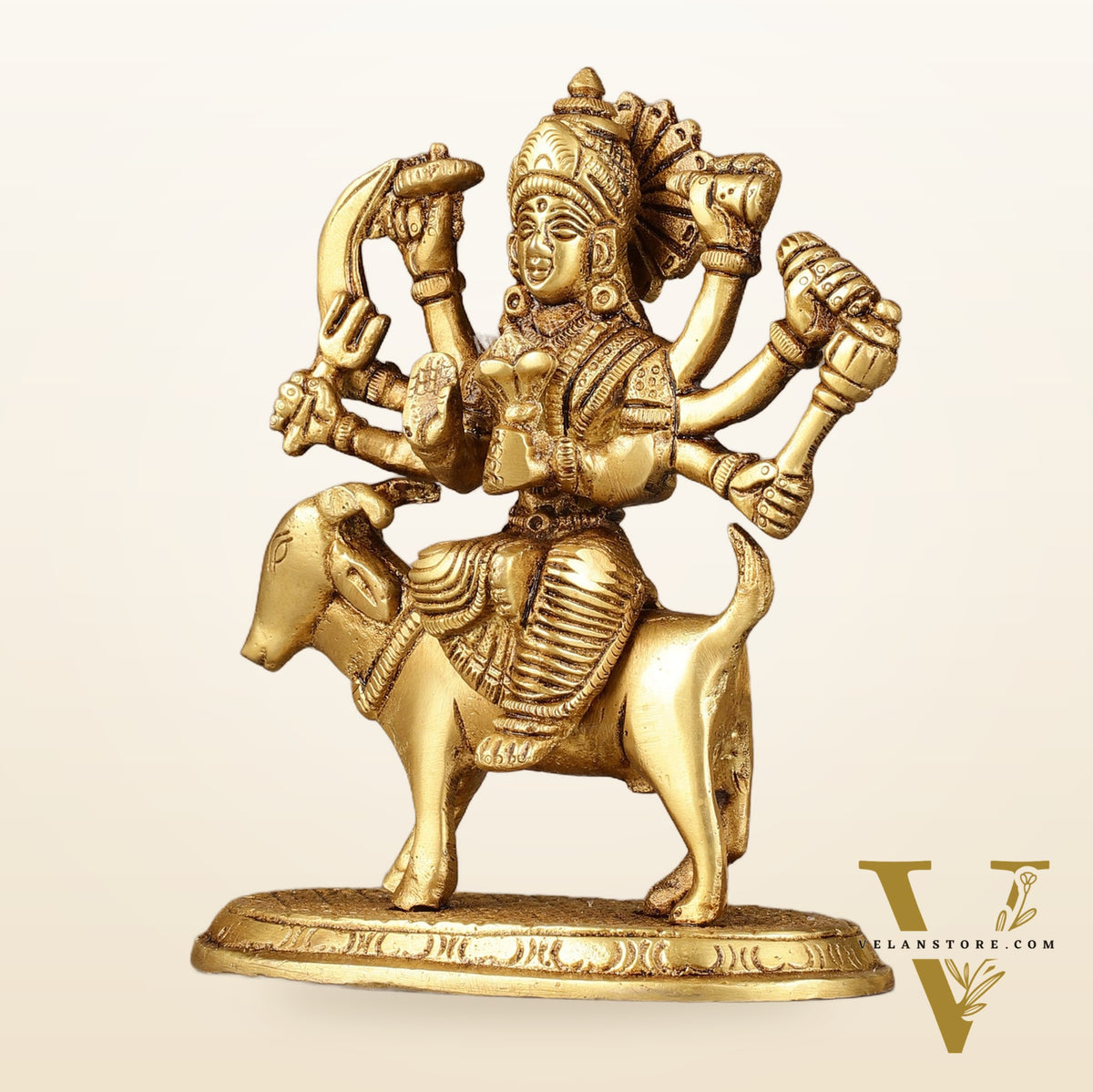Pure Brass Meldi Mata Idol 5.5 inch