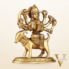 Pure Brass Meldi Mata Idol 5.5 inch