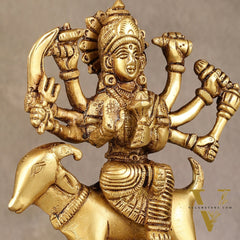 Pure Brass Meldi Mata Idol 5.5 inch
