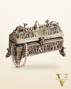 Pure Brass Multipurpose Jewelry Box – Camel Design with Intricate Carvings