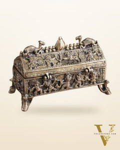 Pure Brass Multipurpose Jewelry Box – Camel Design with Intricate Carvings
