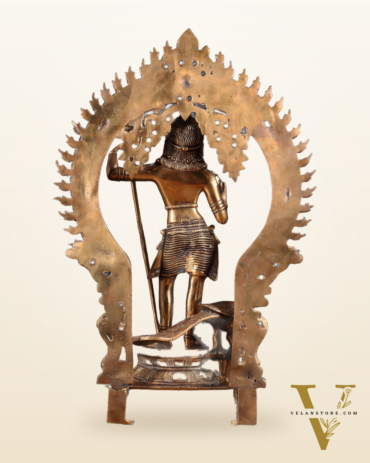 Pure Brass Murugan swamy Kartikeya Idol 16.5 inch
