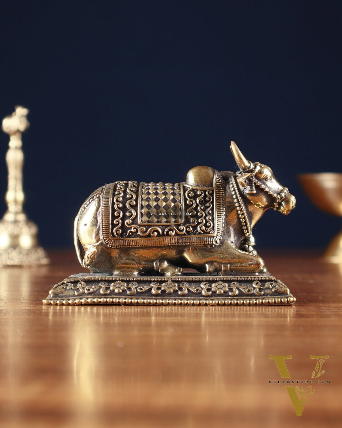 Pure Brass nandi Idol – Superfine, 4"