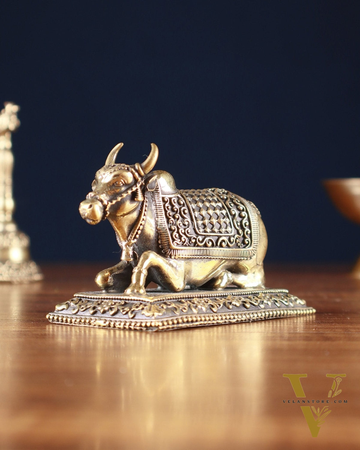Pure Brass nandi Idol – Superfine, 4"