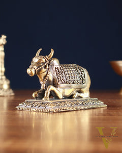 Pure Brass nandi Idol – Superfine, 4"