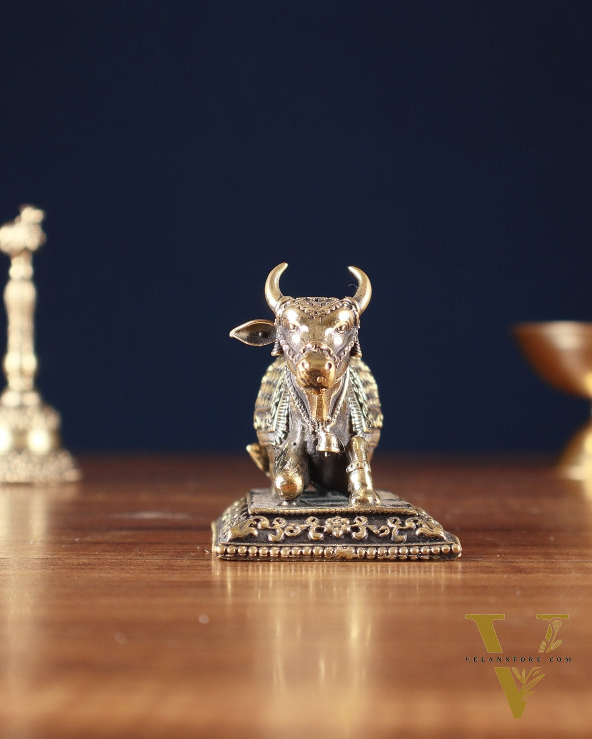Pure Brass nandi Idol – Superfine, 4"