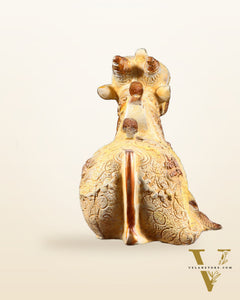 Pure Brass Nandi Statue Sand finish 11" wide