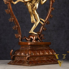 Pure Brass Nataraja Statue 17"