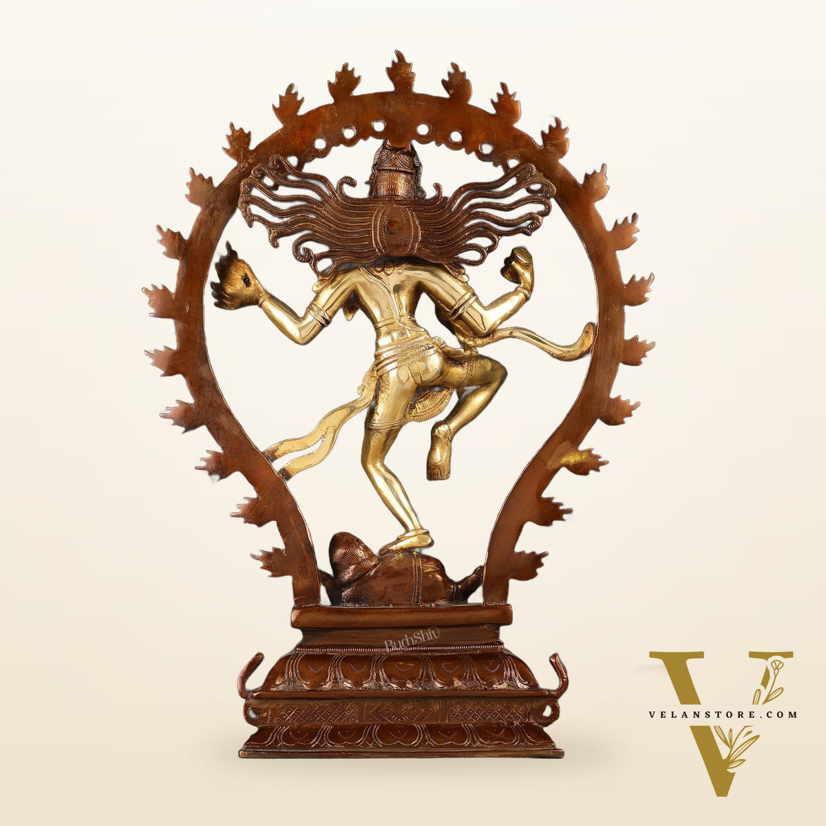 Pure Brass Nataraja Statue 17"