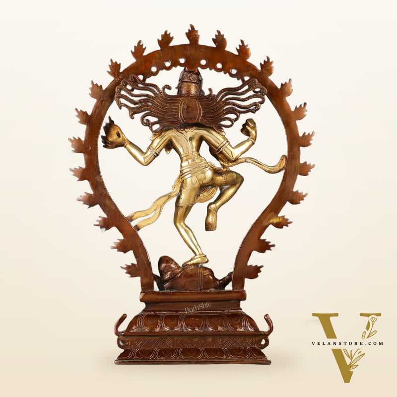 Pure Brass Nataraja Statue 17"