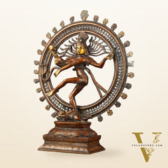 Pure Brass Nataraja Statue | 24" antique Tone