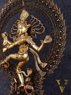 Pure Brass Nataraja Statue - 30 Inch Divine Masterpiece