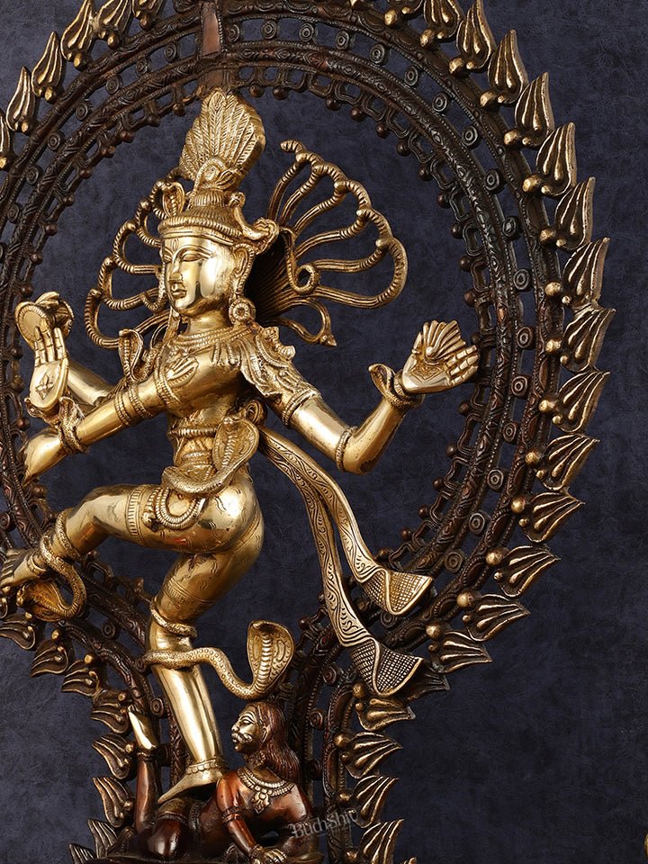 Pure Brass Nataraja Statue - 30 Inch Divine Masterpiece