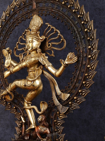 Pure Brass Nataraja Statue - 30 Inch Divine Masterpiece