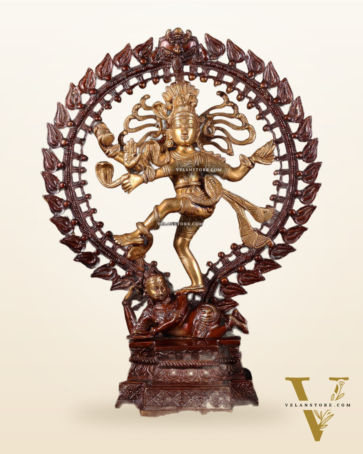 Pure Brass Nataraja Statue - Height 17"