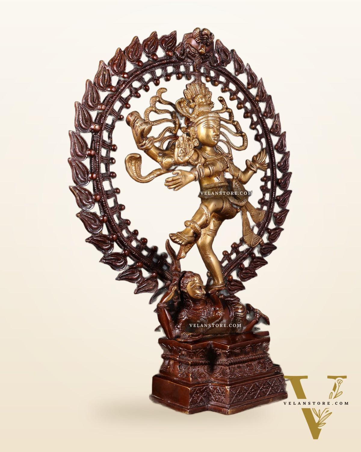 Pure Brass Nataraja Statue - Height 17"