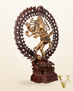 Pure Brass Nataraja Statue - Height 17"