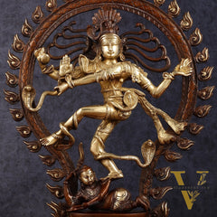 Pure Brass Nataraja Statue - Height 21.5"