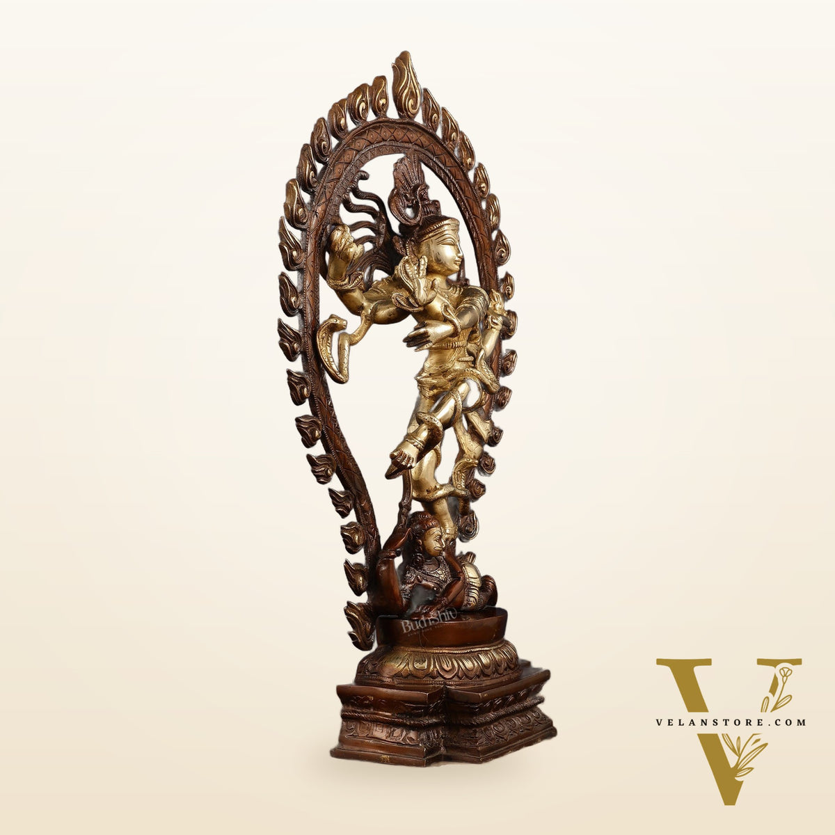 Pure Brass Nataraja Statue - Height 21.5"